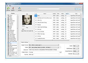 iTunes-like interface