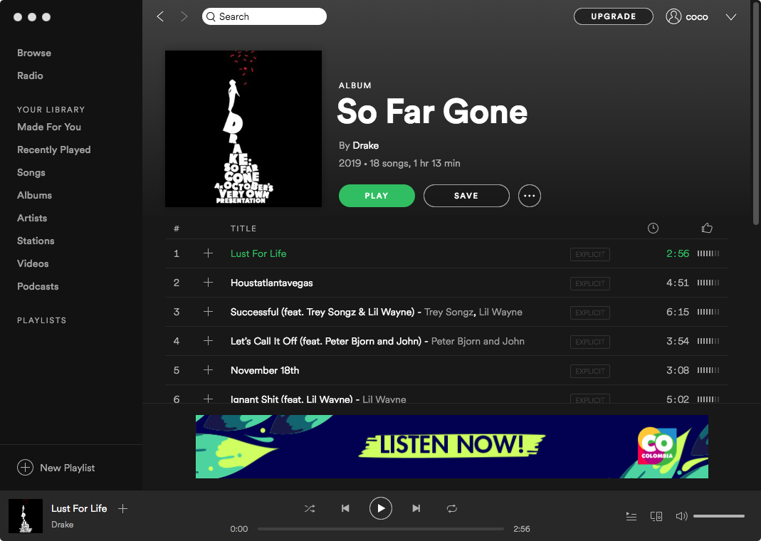 Drake New Album So Far Gone download