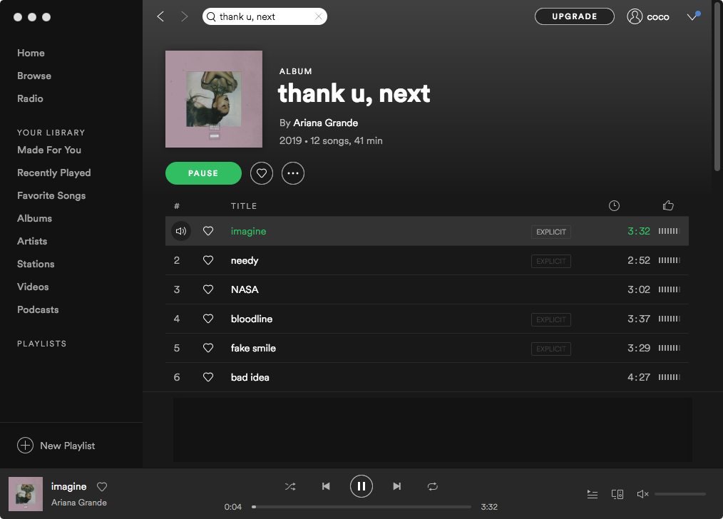 download thank u, next